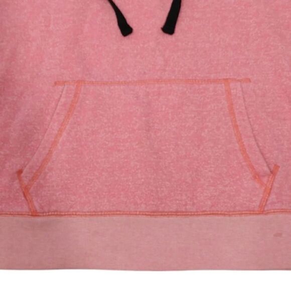 PINK VS 2012 Pink Black Logo Fleece Thrashed Hooded Pullover Large - Picture 16 of 16